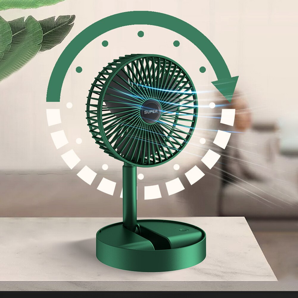 telescopic folding floor fan