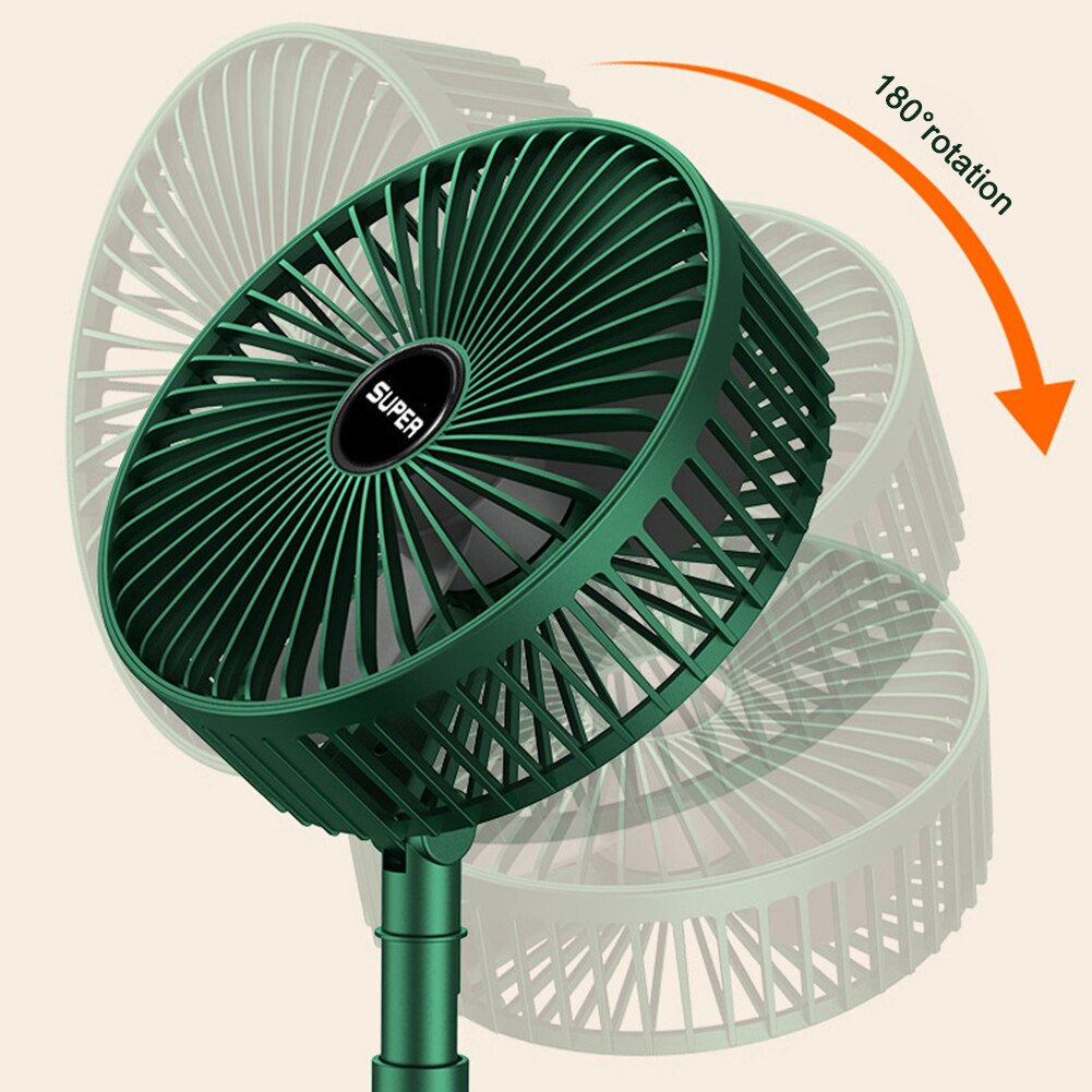 telescopic folding floor fan