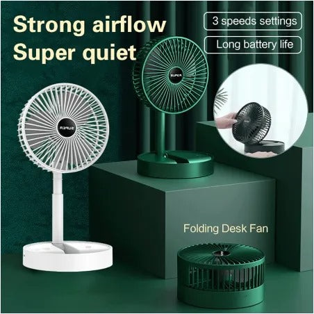 telescopic folding floor fan heat